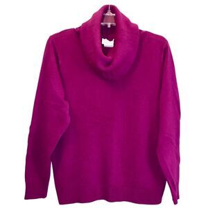 Designers Originals Cowl Neck Sweater in Fuchsia Pink Women’s XL